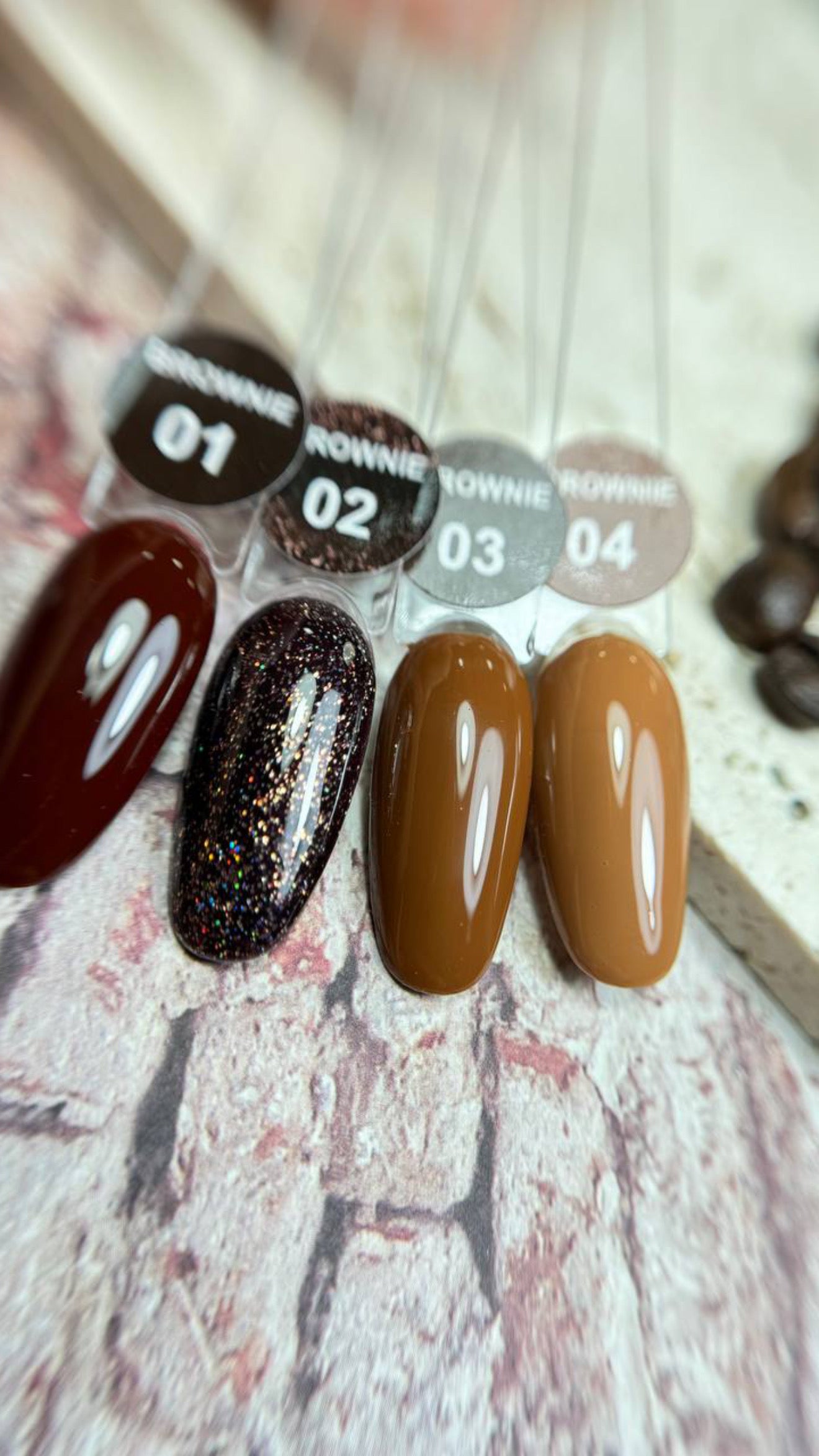 BROWNIE 4 ILLUSION BEAUTY NAILS – 10ML (MARRÓN, CHOCOLATE)