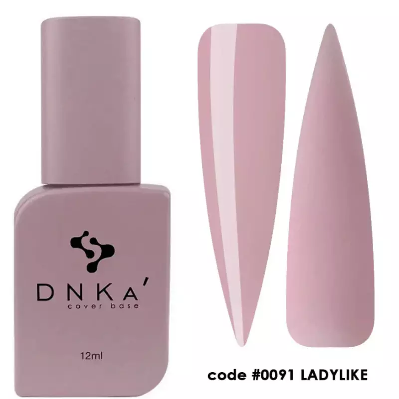 Cover base rubber con color DNKA - 0091 Ladylike - 12 ml