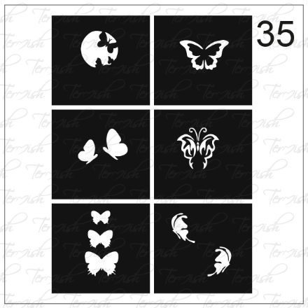 Plantilla aerógrafo 35