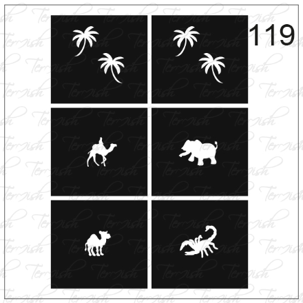 Plantilla aerógrafo 119