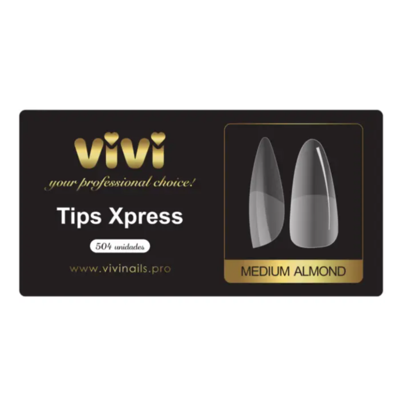 Tips xpress modelo “MEDIUM ALMOND” 504 und. VIVI