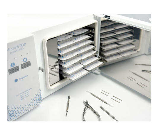 ESTERILIZADOR DE CALOR SECO A ALTA TEMPERATURA (21 BOLSAS) , HORNO MICROSTOP PROTECT PRO 7 BANDEJAS