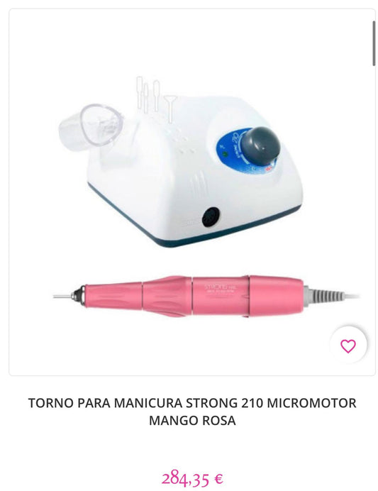 TORNO PARA MANICURA STRONG 210 MICROMOTOR, MAGO BLANCO