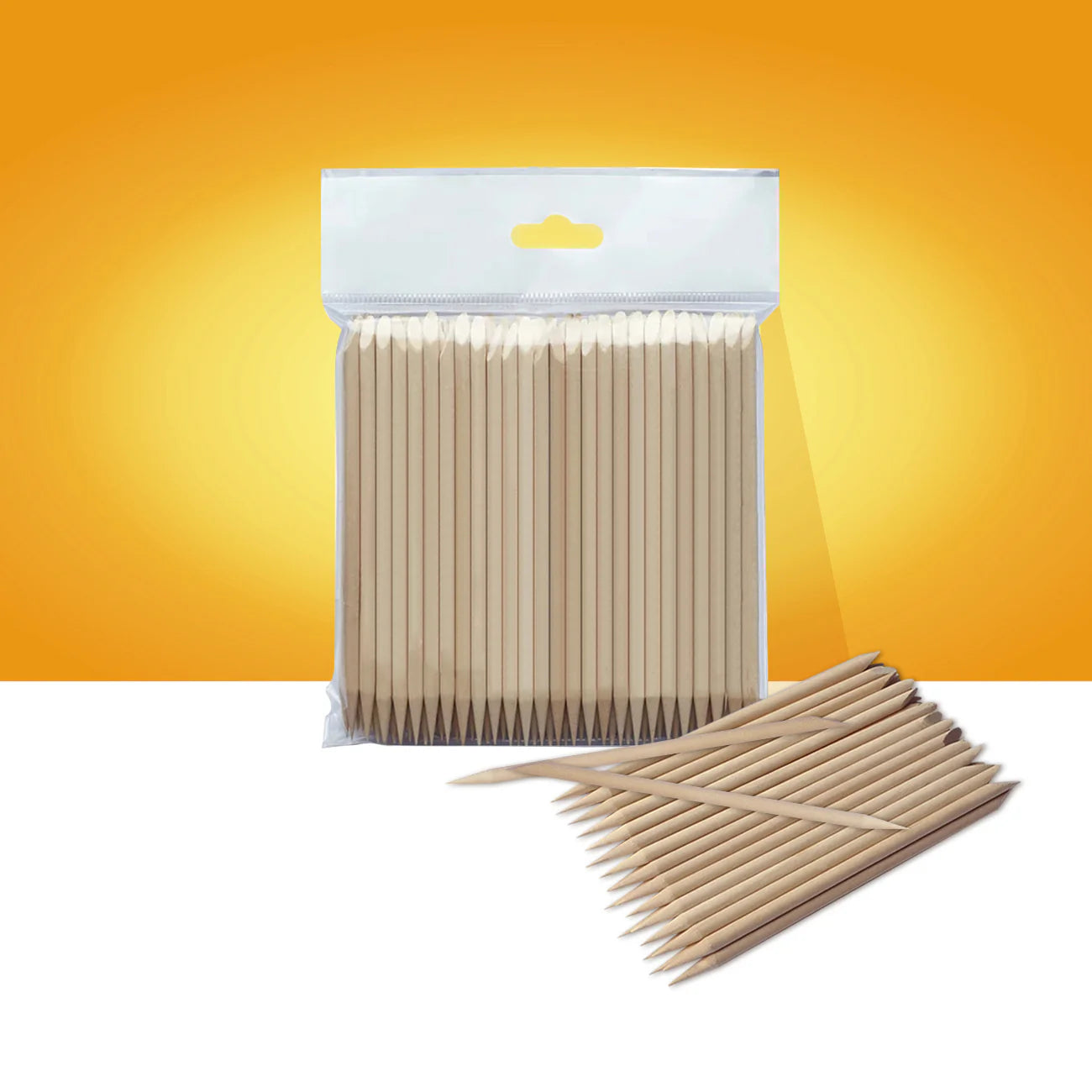 Staleks Palitos de naranjo para manicura - 110mm - 100uds Logrado Acti