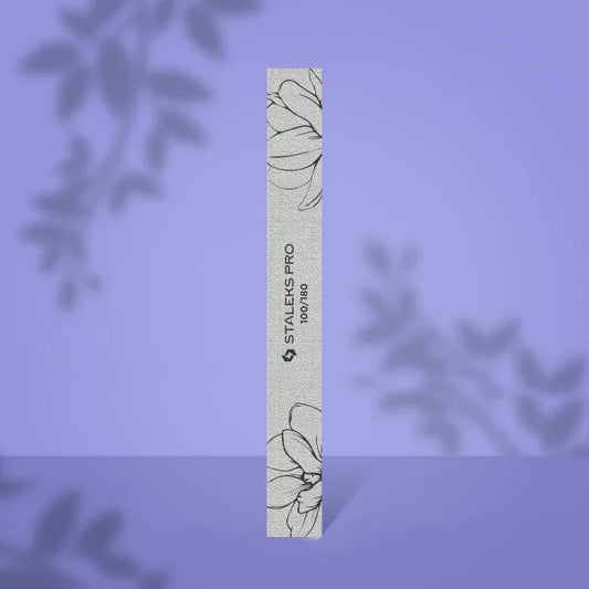 Lima de uñas mineral recta EXPERT 20 Grano 100/180 (25 unidades) Staleks NFE-20-100/180-25