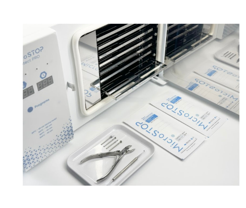 ESTERILIZADOR DE CALOR SECO A ALTA TEMPERATURA (21 BOLSAS) , HORNO MICROSTOP PROTECT PRO 7 BANDEJAS