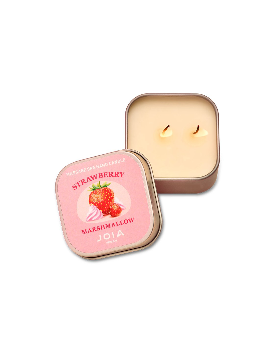 JOIA vegan Vela de masaje para manicura - Massage Spa Hand Candle - Strawberry Marshmallow - 65ml