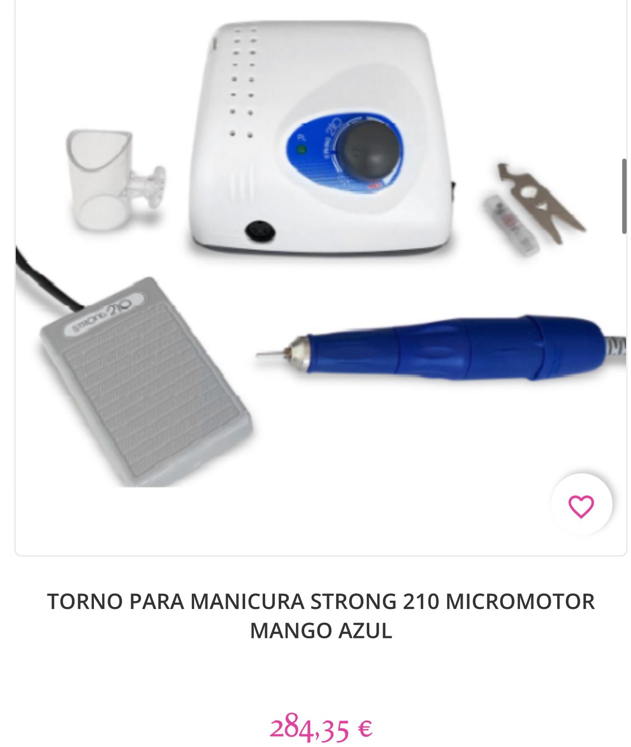 TORNO PARA MANICURA STRONG 210 MICROMOTOR, MAGO BLANCO