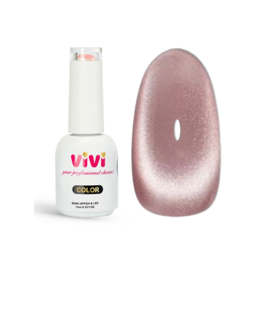 OJO DE GATO P10 VIVI - 10ML. ROSA - EFECTO TERCIOPLEO - MAGNÉTICO