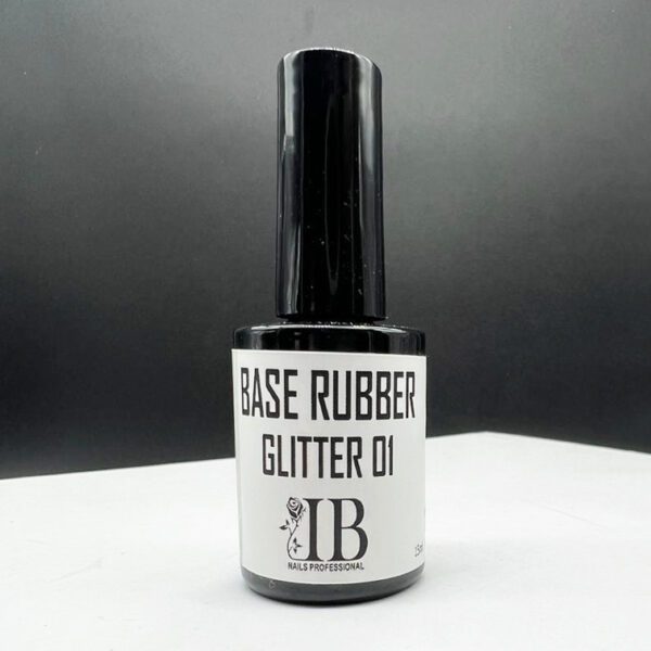 Base Rubber Glitter 01 IB Nails – 15ml