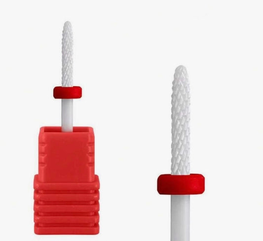Broca sellado forma de maíz color rojo - ceramica