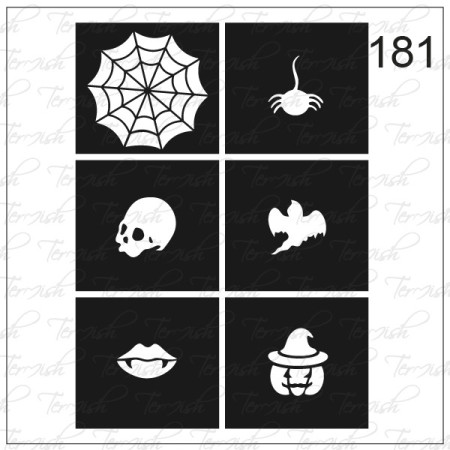 Plantilla aerógrafo termish 181