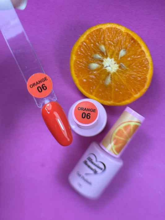 Esmalte semipermanente colección naranja 06 7ml