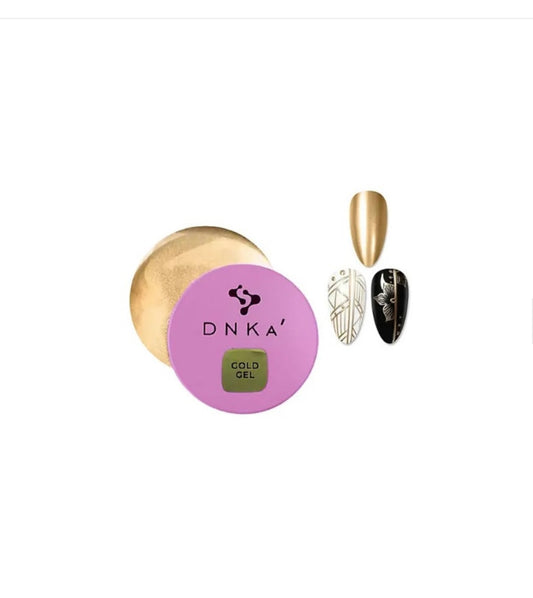 METAL GEL DNKA - ORO - 5 ML GOLD GEL - GEL METALIZADO EFECTO ESPEJO