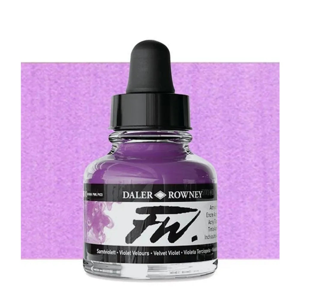 Pintura para aerógrafo, pintura acrílica diluida PURPLE
LAKE - 437 - BEREJENA - DALER ROWNEY ACRYLIC INK 29.5ML