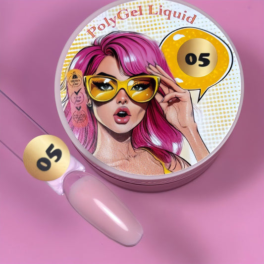 POLYGEL LIQUIDO #5 SIRENE ILUSION BEUTY 30ML (RIGIDO)