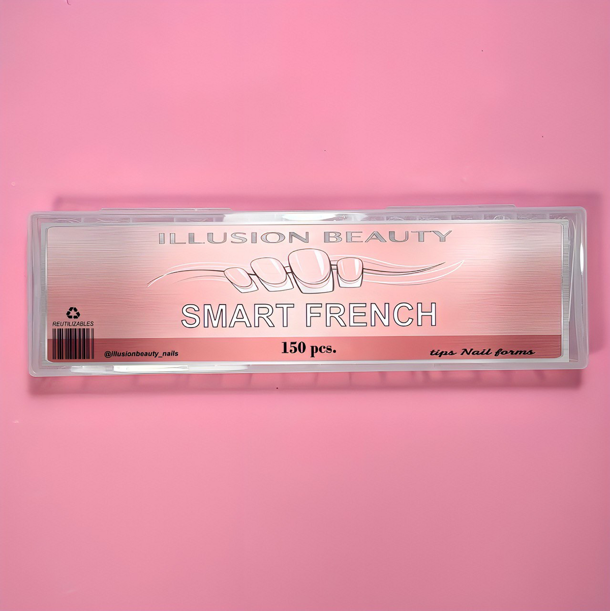 Tips Dual Nails Forms SMART FRENCH Illusion Beauty – 150 unidades