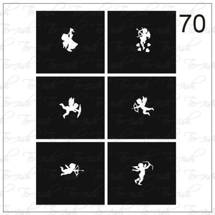 Plantilla aerógrafo 70