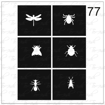 Plantilla aerógrafo 77