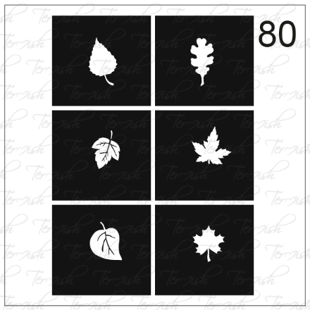 Plantilla aerógrafo 80