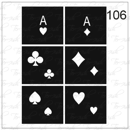 Plantilla aerógrafo 106