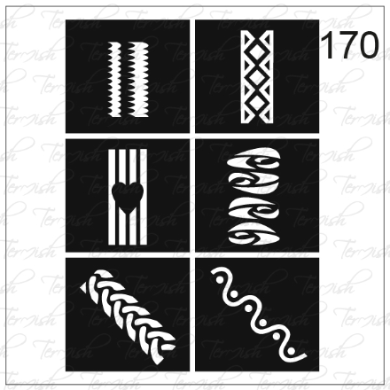 Plantilla aerógrafo termish 170