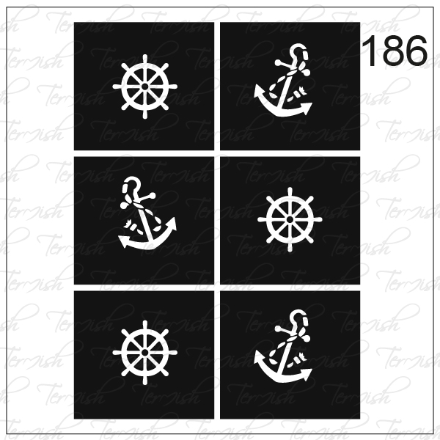 Plantilla aerógrafo termish 186