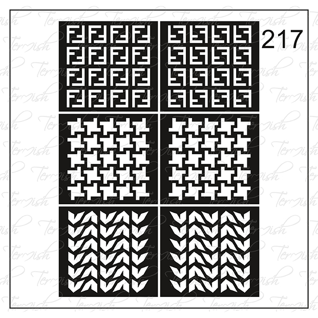 Plantilla aerógrafo termish 217