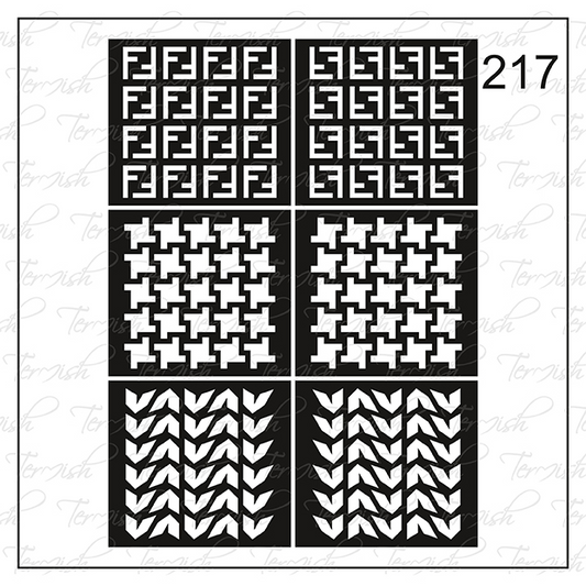 Plantilla aerógrafo termish 217