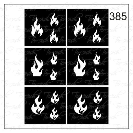 Plantilla aerógrafo termish 385