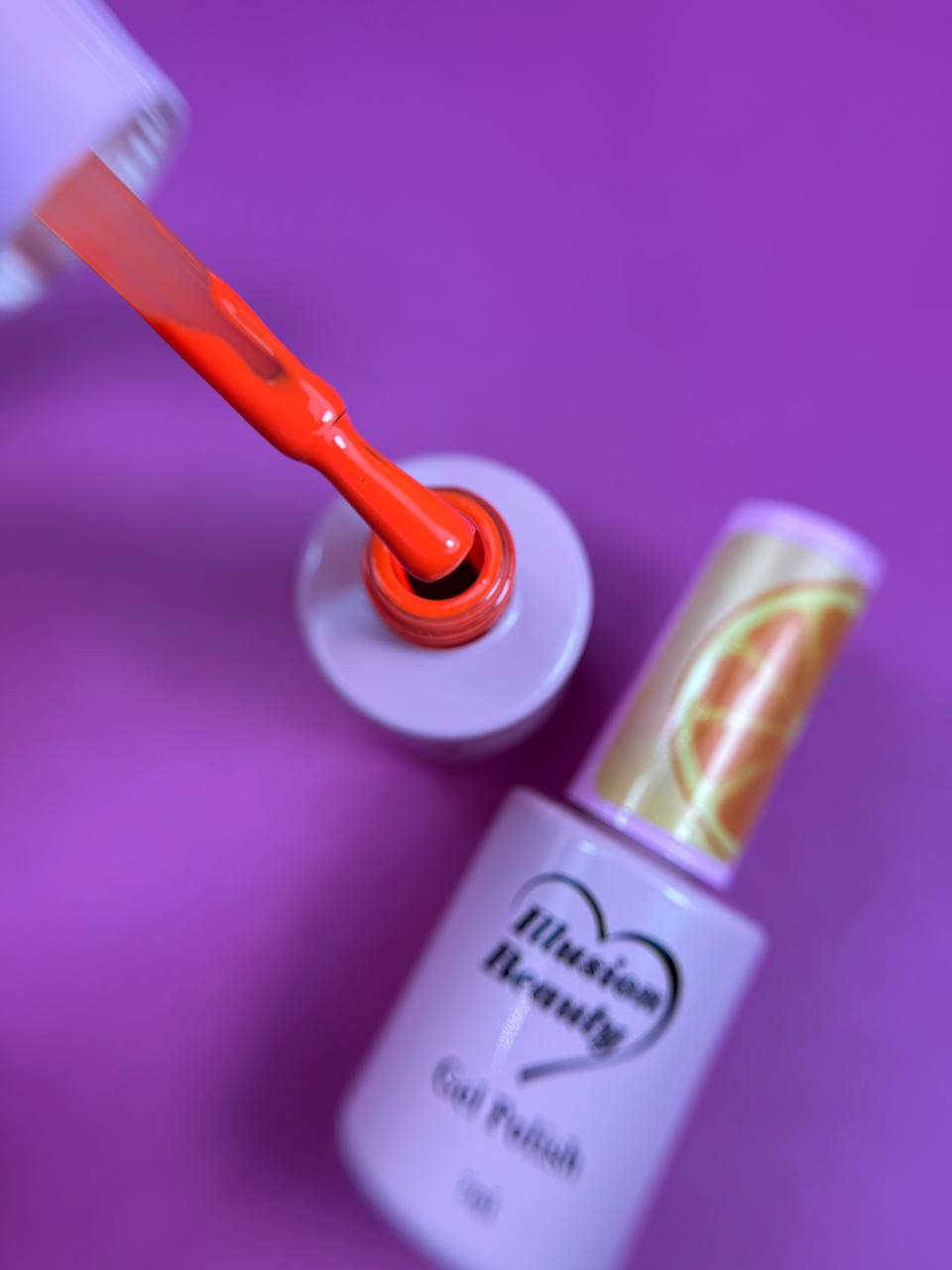 Esmalte semipermanente colección  naranja 02