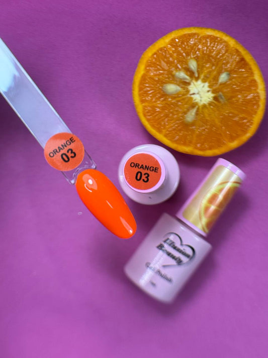 Esmalte semipermanente colección naranja 03