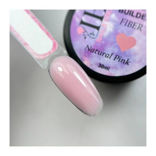 GEL BUILDER FIBER NATURAL PINK Illusion Beauty (gel con fibra de vidrio) - 30ml