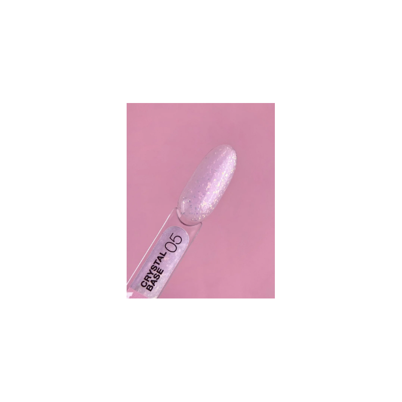 Base rubber lechosa con glitter LUNAMOON - Base de camuflaje Crystal 5