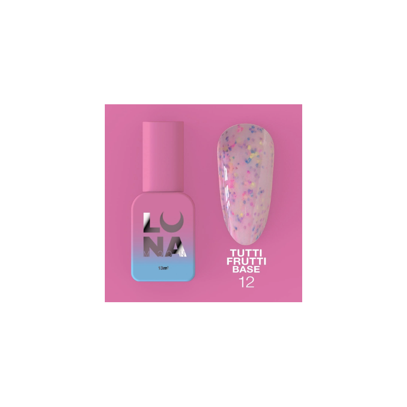 Base rubber lechosa TUTTI FRUTTI n12 LUNAMOON - 13ml