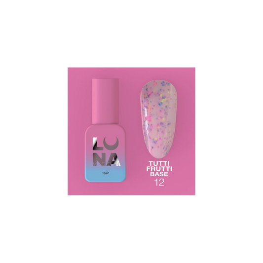 Base rubber lechosa TUTTI FRUTTI n12 LUNAMOON - 13ml