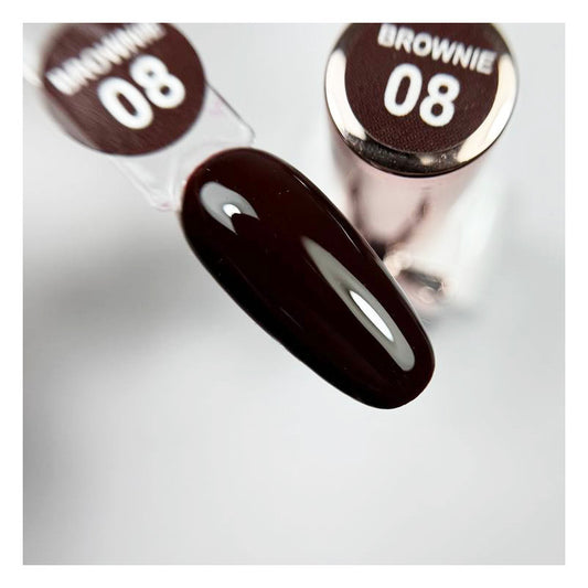 Brownie 8 Illusion Beauty Nails – 10ml (marrón, chocolate)