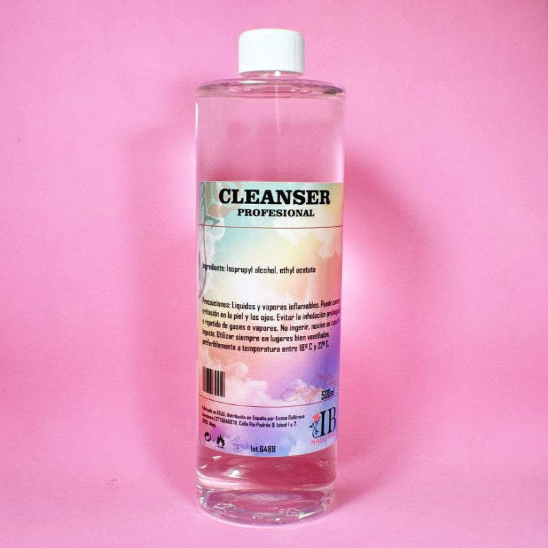 Cleanser 500 ml Illusion Beauty (limpiador capa pegajosa) Cleaner, líquido especial para moldear el polygel.