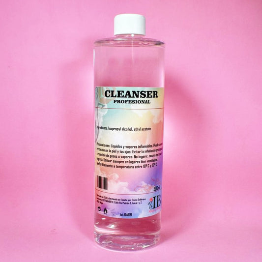 Cleanser 500 ml Illusion Beauty (limpiador capa pegajosa) Cleaner, líquido especial para moldear el polygel.