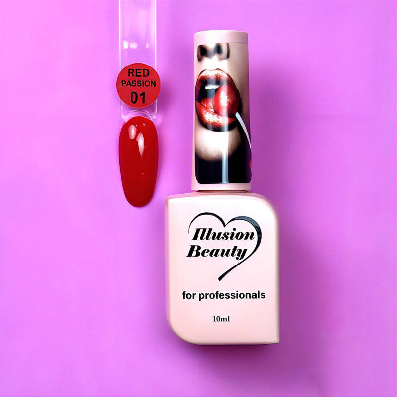 PASSION RED - 1 - Illusion Beauty Nails – 10ml (colección rojos)