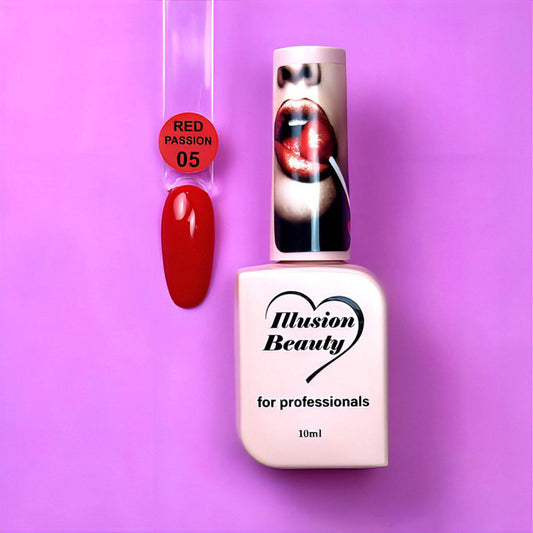 PASSION RED - 5 - Illusion Beauty Nails – 10ml (colección rojos)