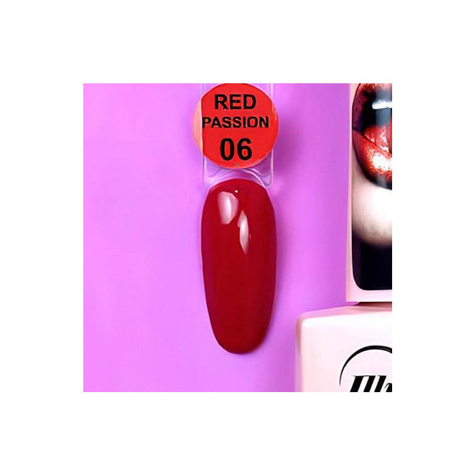 PASSION RED - 6 - Illusion Beauty Nails – 10ml (colección rojos)