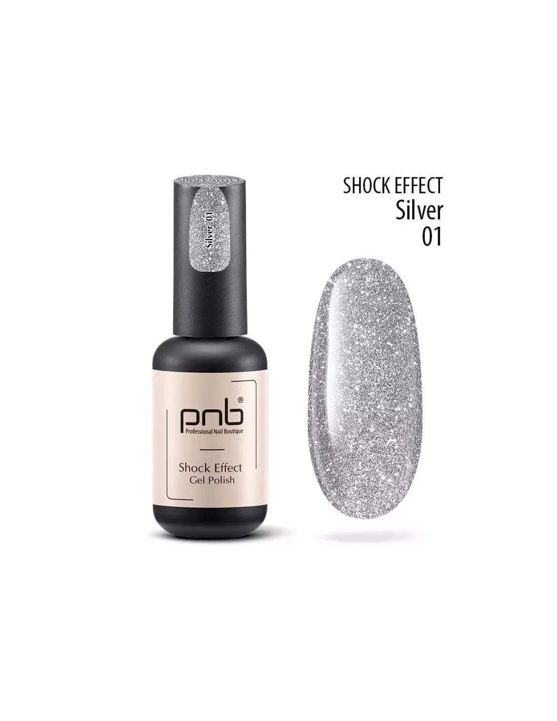 PNB Esmalte semipermanente Shock Effect - 01 Silver - 8ml