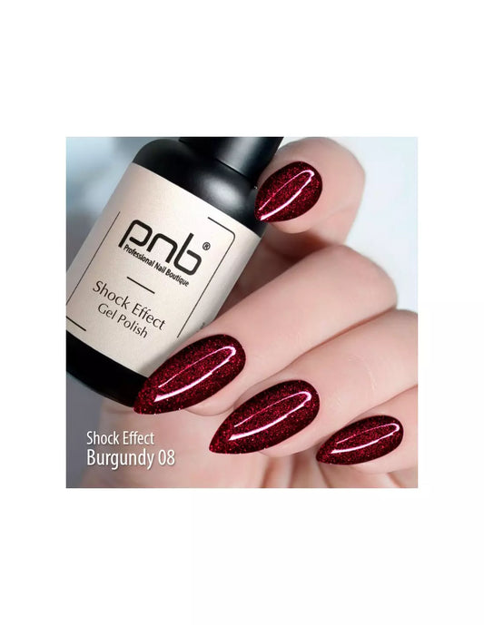 PNB Esmalte semipermanente Shock Effect - 08 Burgundy - 8ml